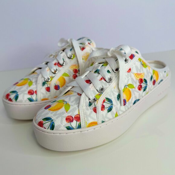 MICHAEL Michael Kors Shoes - Michael Kors Poppy Fruit Print Logo Slip-On Sneaker Women's 8